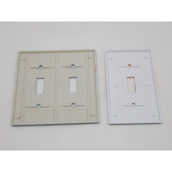 Mermaid Double & Lighthouse Single Light Switch Plate Hand Painted C. Crawford - Picture 6 of 9